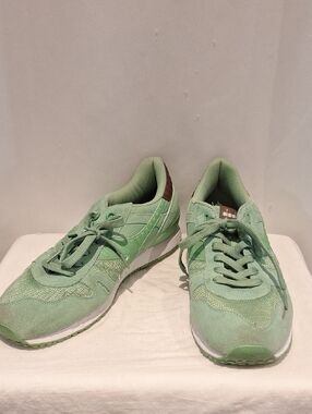 Diadora Titan II Mint Green Suede & Mesh Runner Size 12